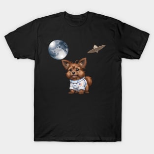 Adorable Yorkie Astronaut T-Shirt